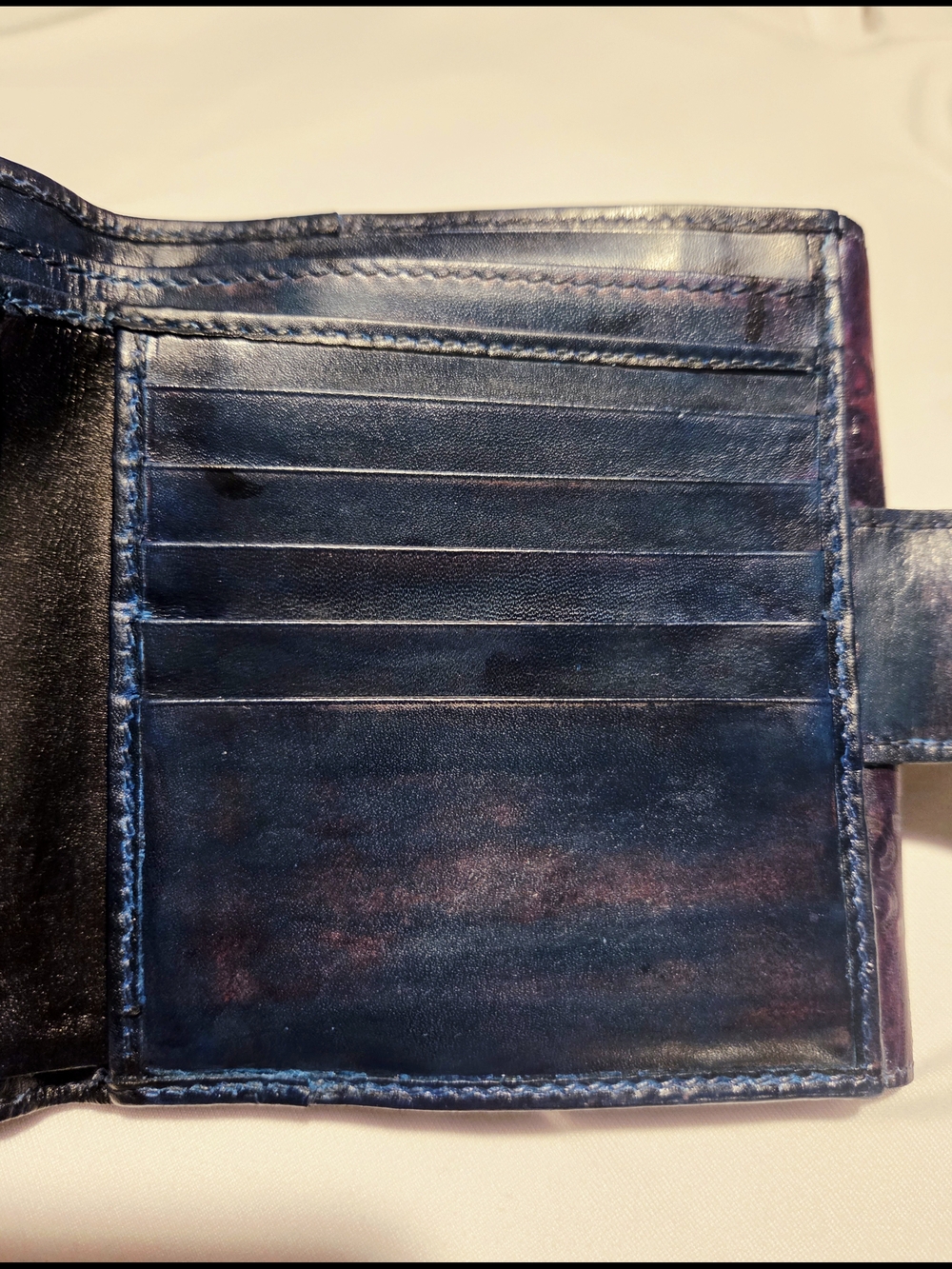 Vintage Gucci Wallet Purple Heart GG Y2K Leather Bifold Authentic with COA - Picture 13 of 15